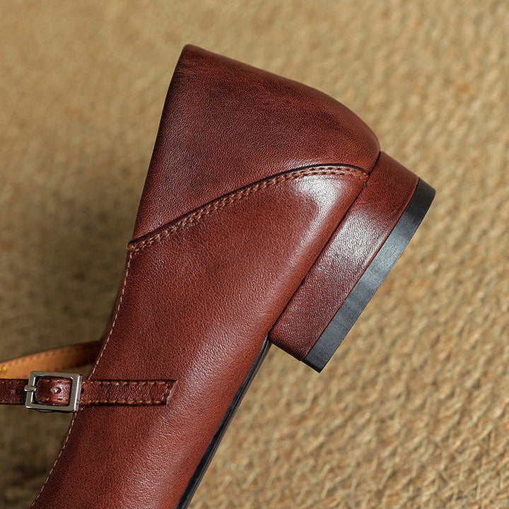 Elowen | Leather Flats