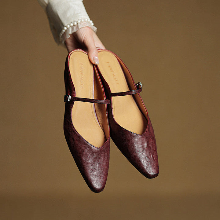 Fiona | Vintage Leather Mules