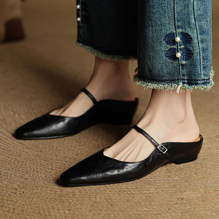 Fiona | Vintage Leather Mules