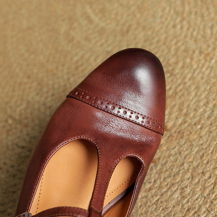 Elowen | Leather Flats