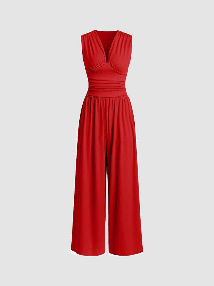 Fiona | Sleeveless Wide-Leg Jumpsuit