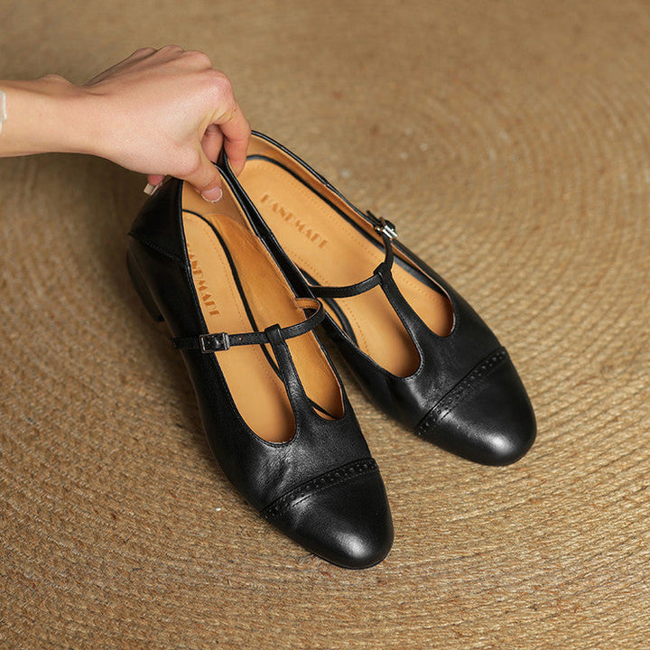 Elowen | Leather Flats