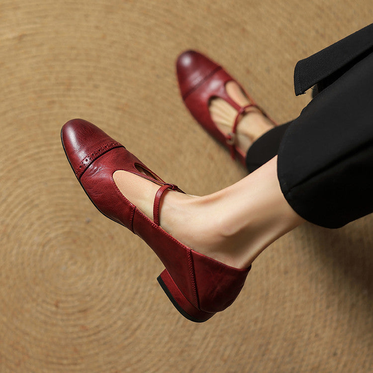 Elowen | Leather Flats