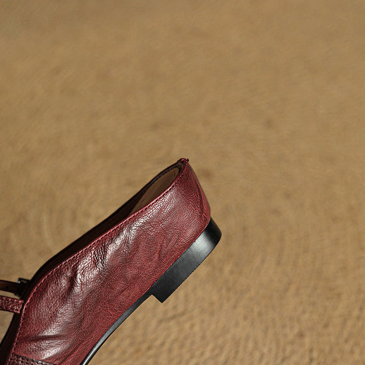 Fiona | Vintage Leather Mules