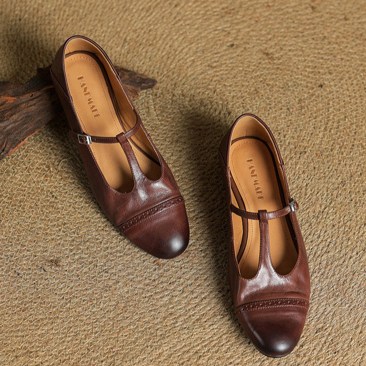 Elowen | Leather Flats