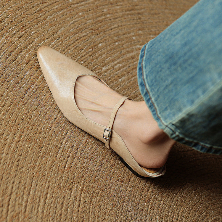 Fiona | Vintage Leather Mules