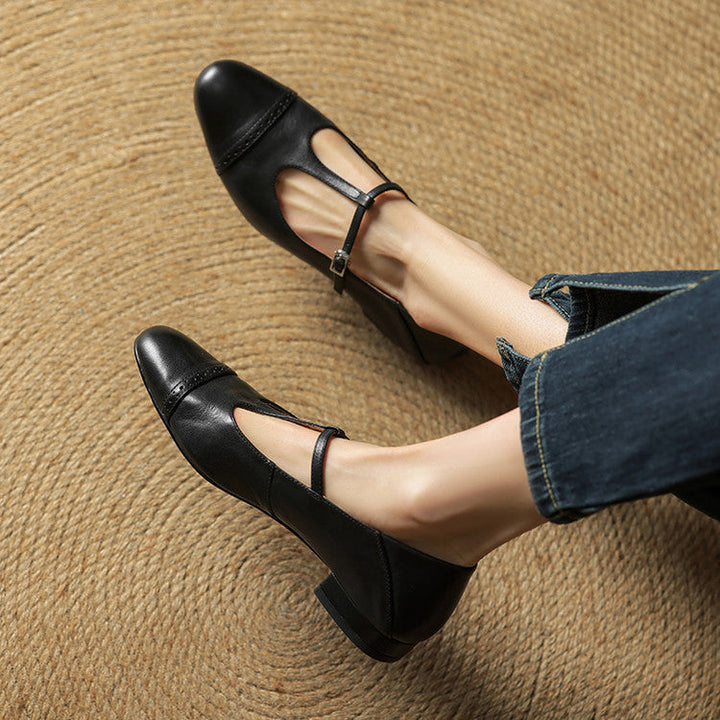 Elowen | Leather Flats
