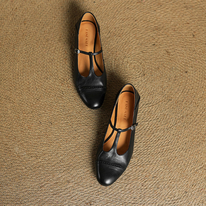Elowen | Leather Flats