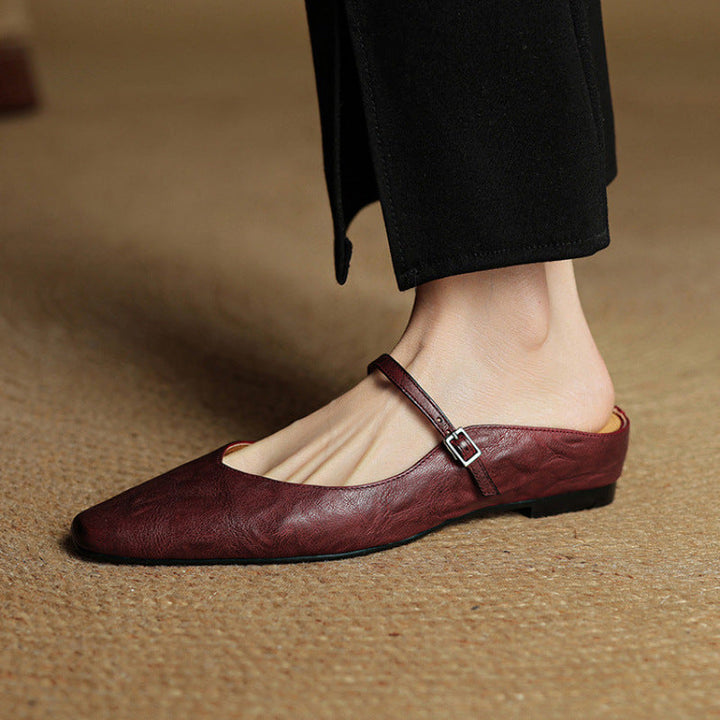 Fiona | Vintage Leather Mules