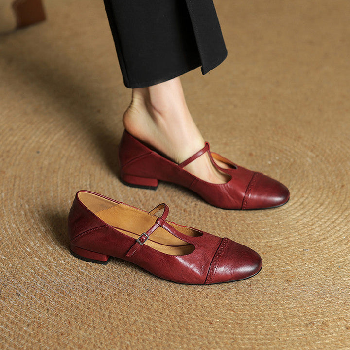 Elowen | Leather Flats