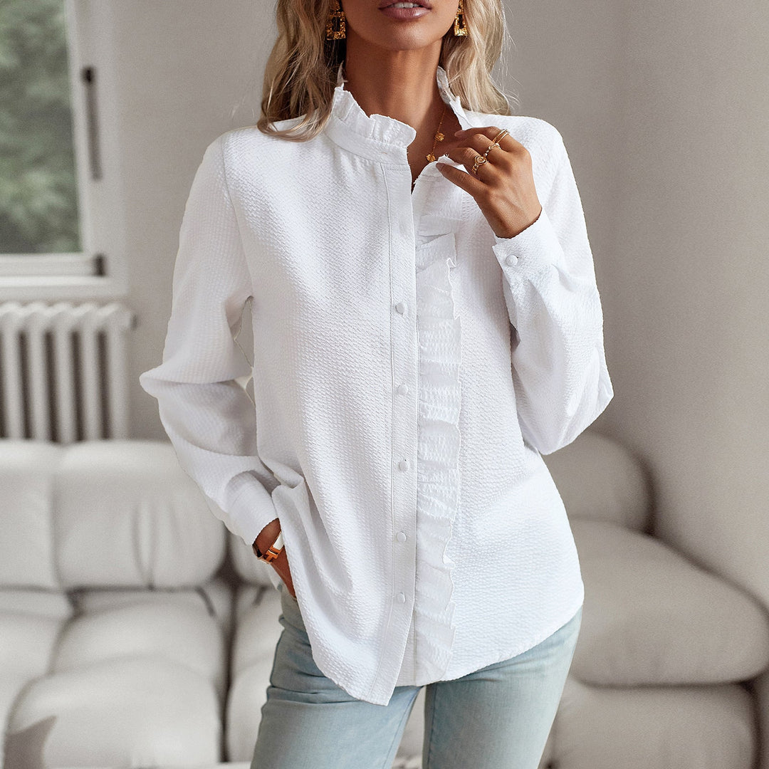 Celeste | Ruffle-Trim Blouse