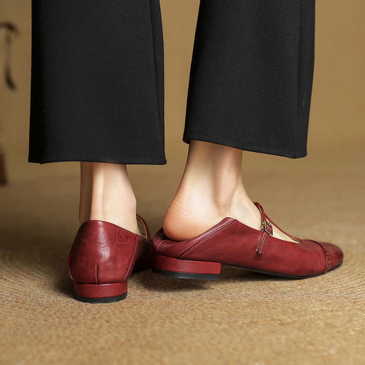 Elowen | Leather Flats