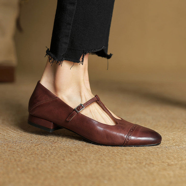 Elowen | Leather Flats