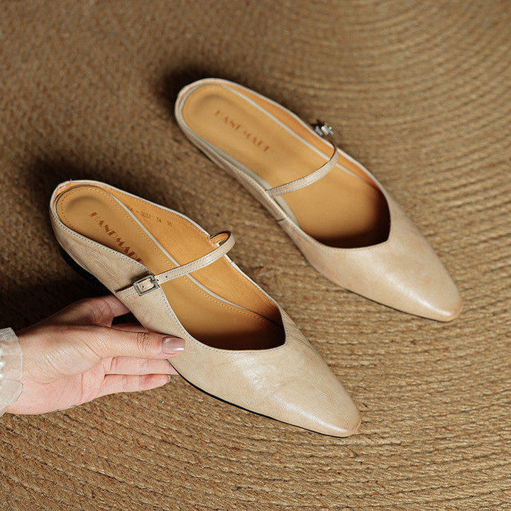 Fiona | Vintage Leather Mules