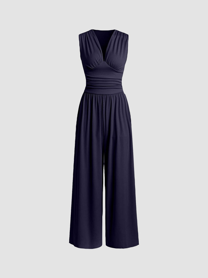 Fiona | Sleeveless Wide-Leg Jumpsuit