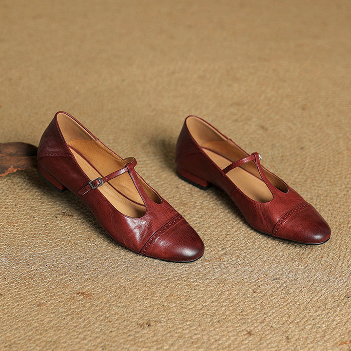 Elowen | Leather Flats