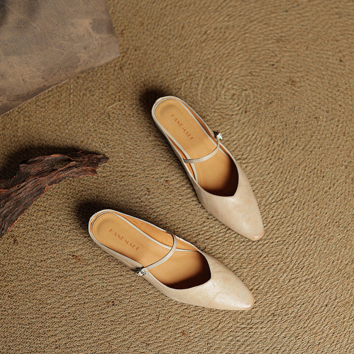Fiona | Vintage Leather Mules