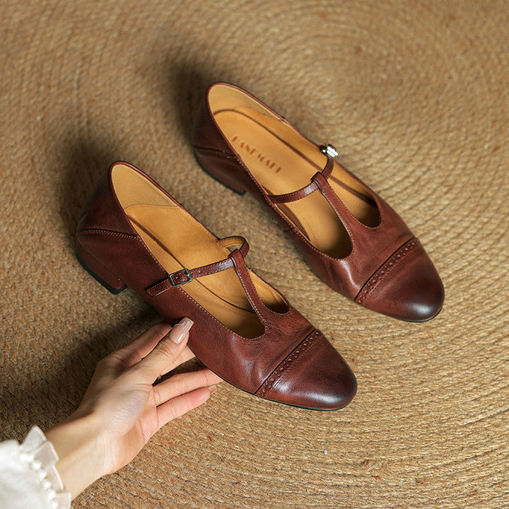 Elowen | Leather Flats
