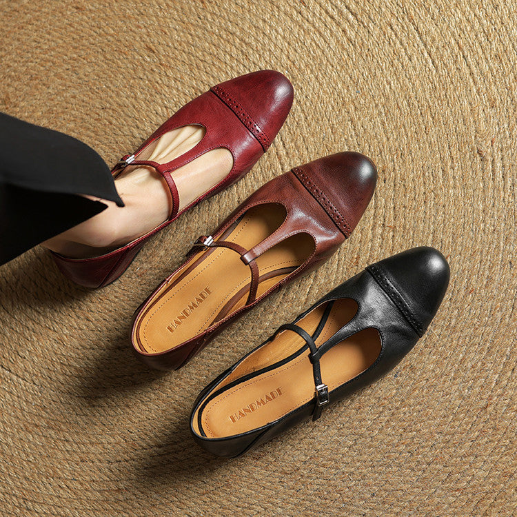 Elowen | Leather Flats