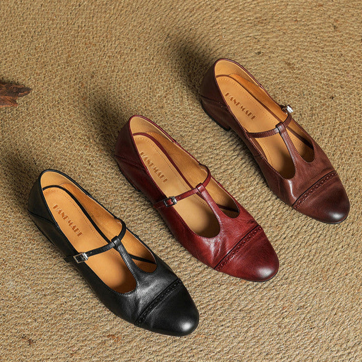 Elowen | Leather Flats