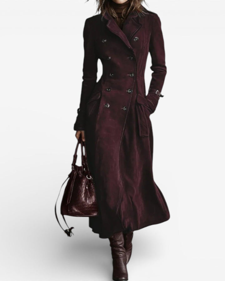 Elowen | Suede Trench Coat