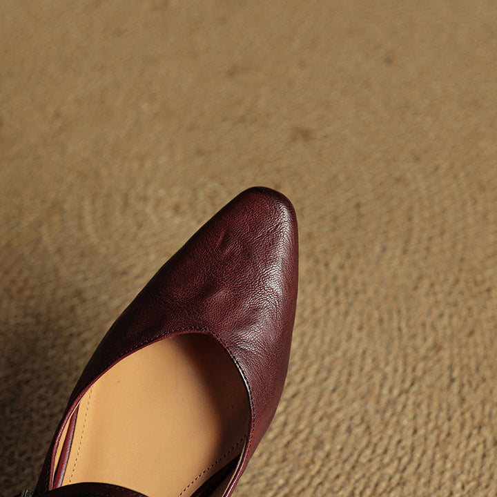 Fiona | Vintage Leather Mules