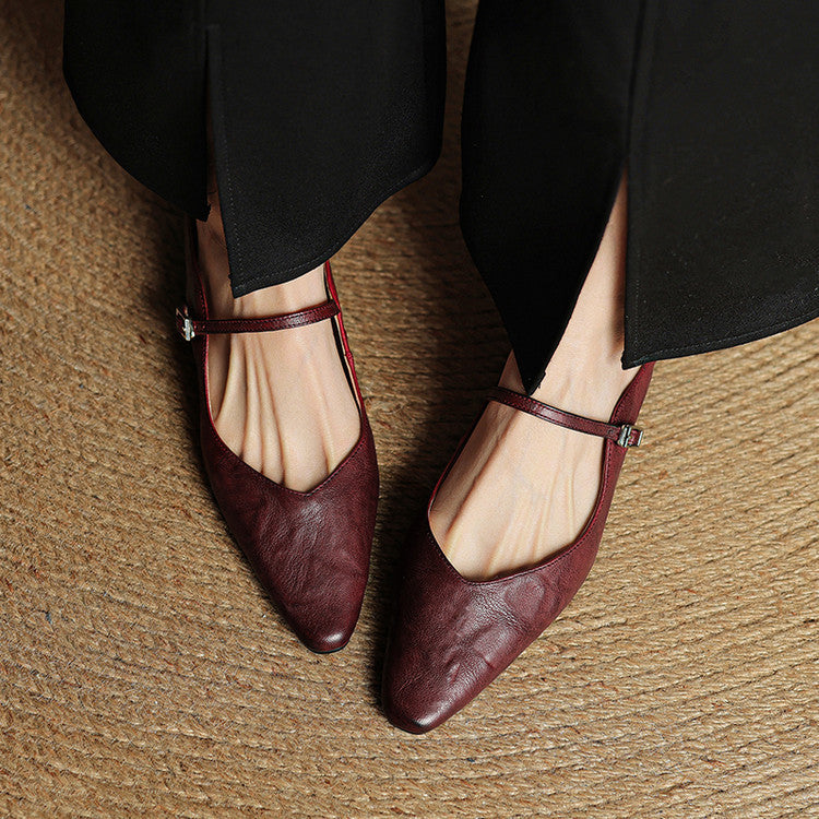 Fiona | Vintage Leather Mules