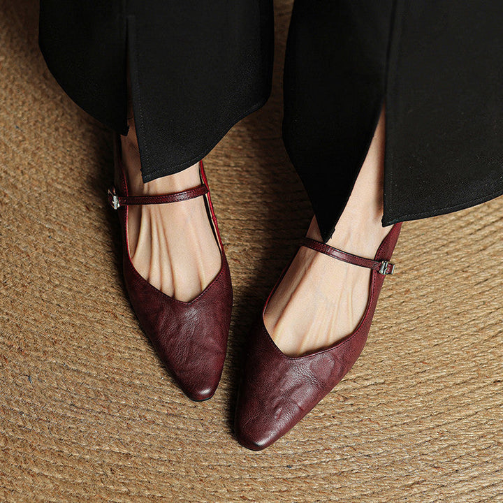 Fiona | Vintage Leather Mules