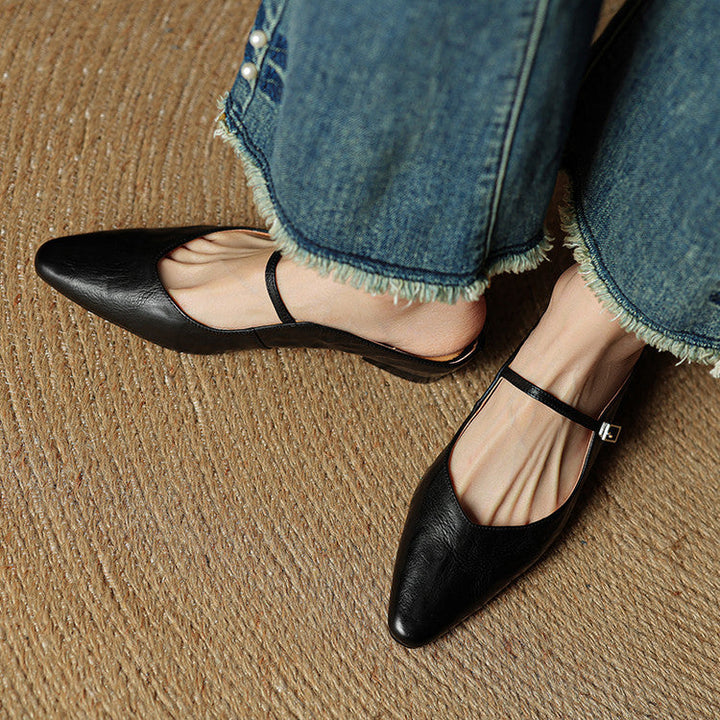 Fiona | Vintage Leather Mules