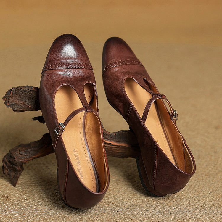 Elowen | Leather Flats