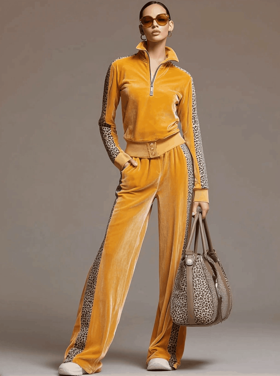 Sabrina | Luxe Leopard Lounge Set