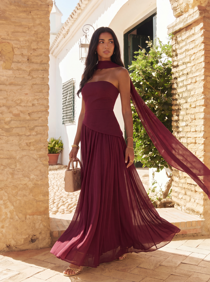Elowen | Asymmetrical Guest Dress