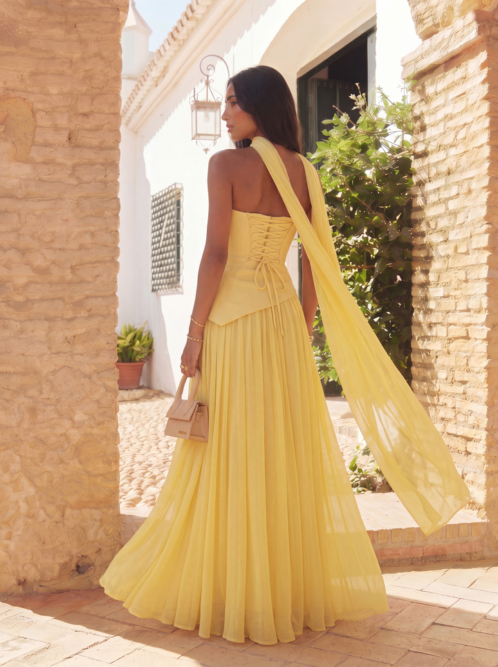 Elara | Asymmetrical Guest Dress