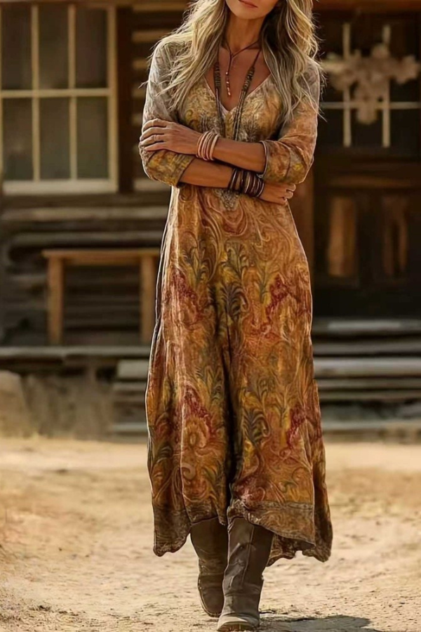 Lydia | Bohemian Autumn Dress