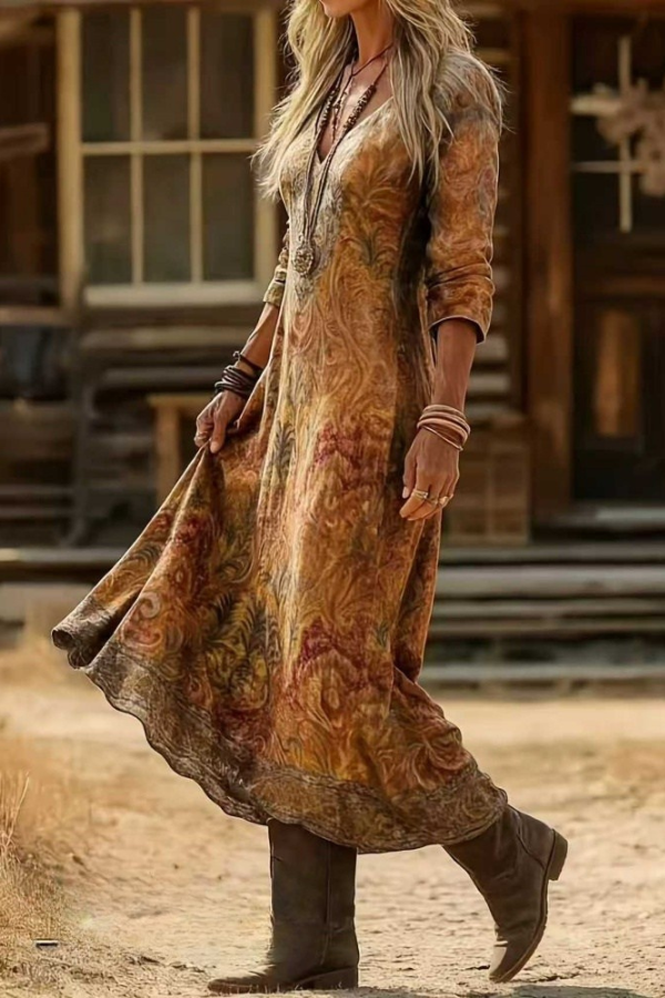 Lydia | Bohemian Autumn Dress