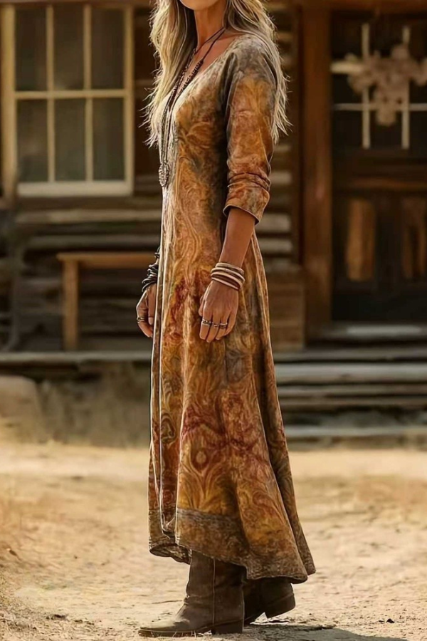 Lydia | Bohemian Autumn Dress