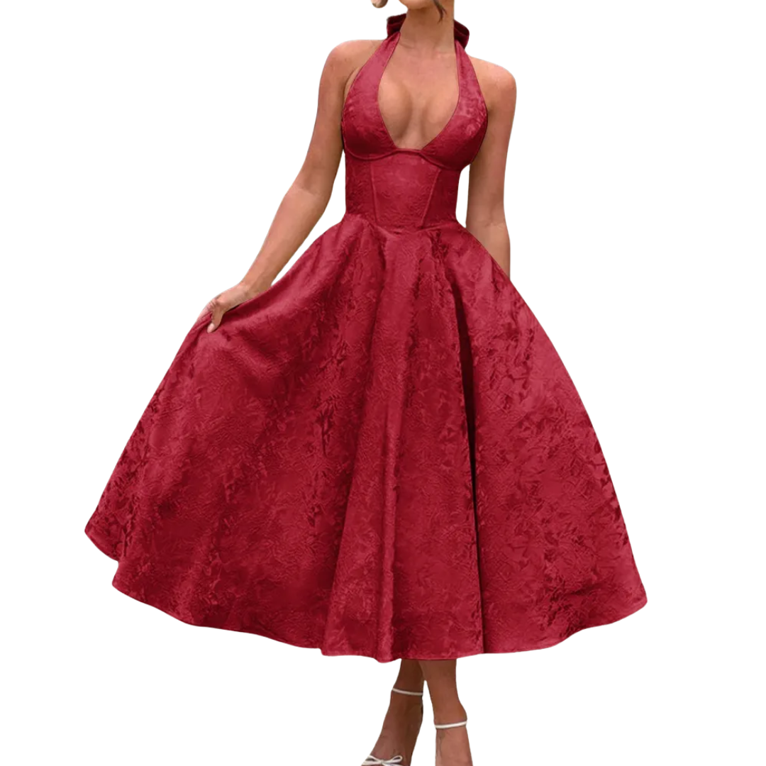 Fiona | Embroidered Evening Dress