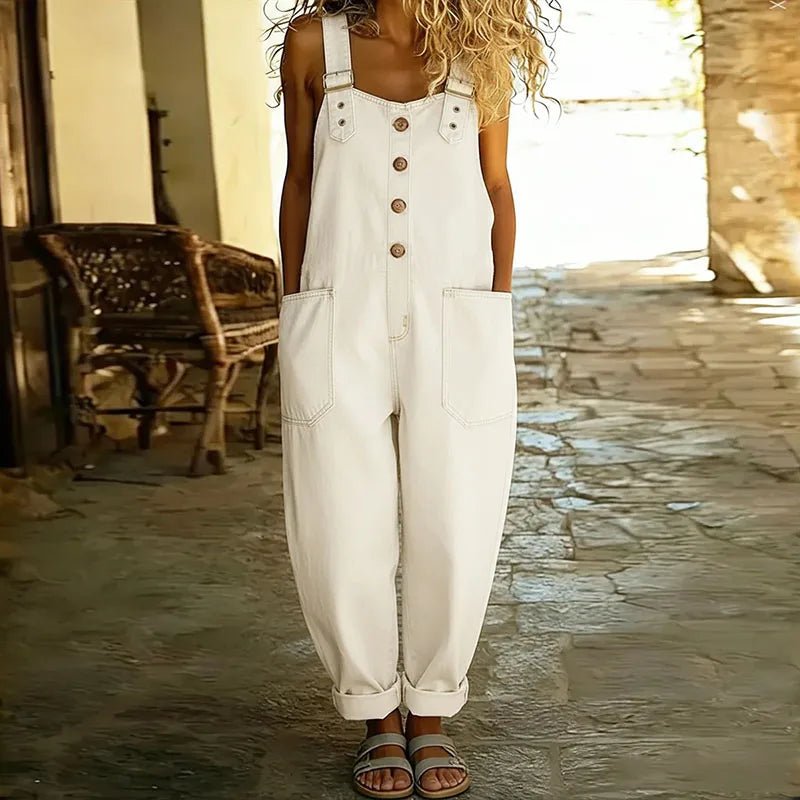 Amara | Denim-Look Overalls