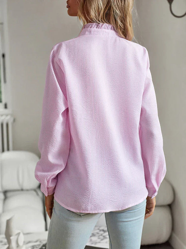 Celeste | Ruffle-Trim Blouse