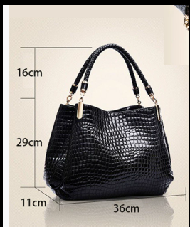 Fiona | Crocodile Shoulder Bag