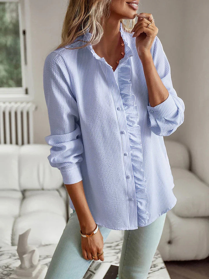 Celeste | Ruffle-Trim Blouse