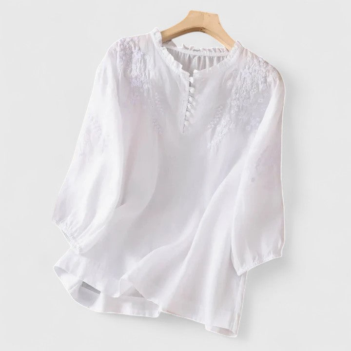 Amara | Embroidered Comfort Blouse