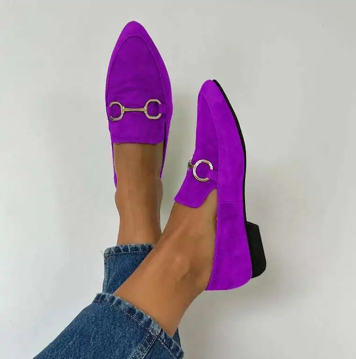 Lila | Suede Loafers