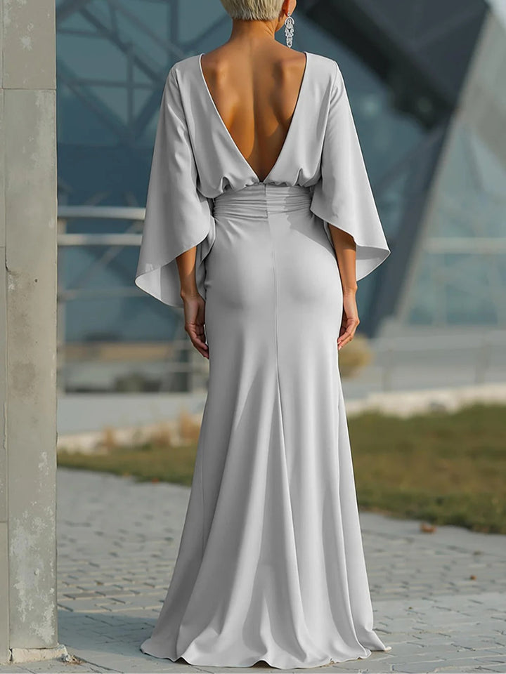 Amara | V-neck Backless Dress