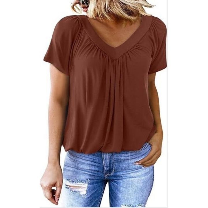 Clara | Casual V-Neck Top