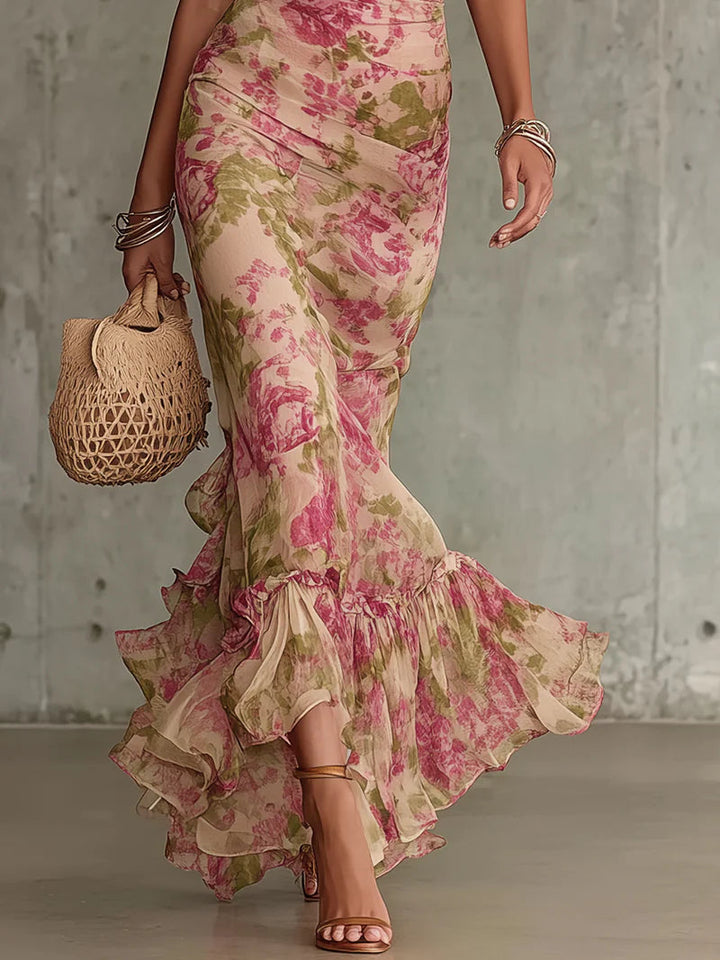 Elowen | Puff Sleeve Maxi Dress