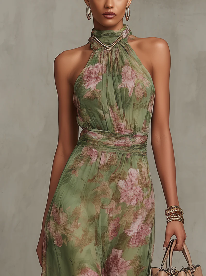 Elena | Floral Midi Dress
