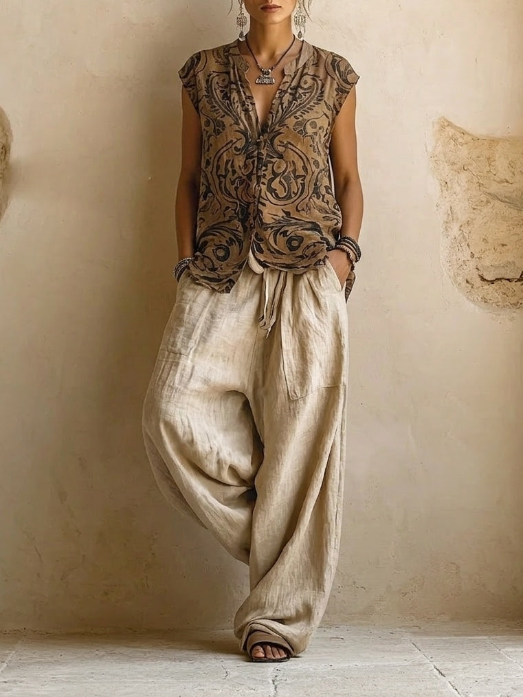 Marisol | Linen Three-Piece Set