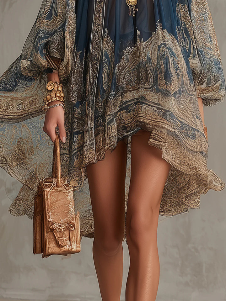 Elodie | Asymmetrical Chiffon Dress