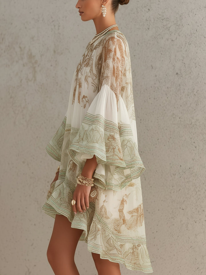 Clara | Ruffle Hem Mini Dress